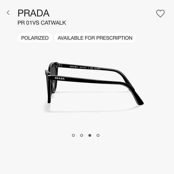 $371 Prada catwalk sunglasses black polarized - Picture 5 of 5